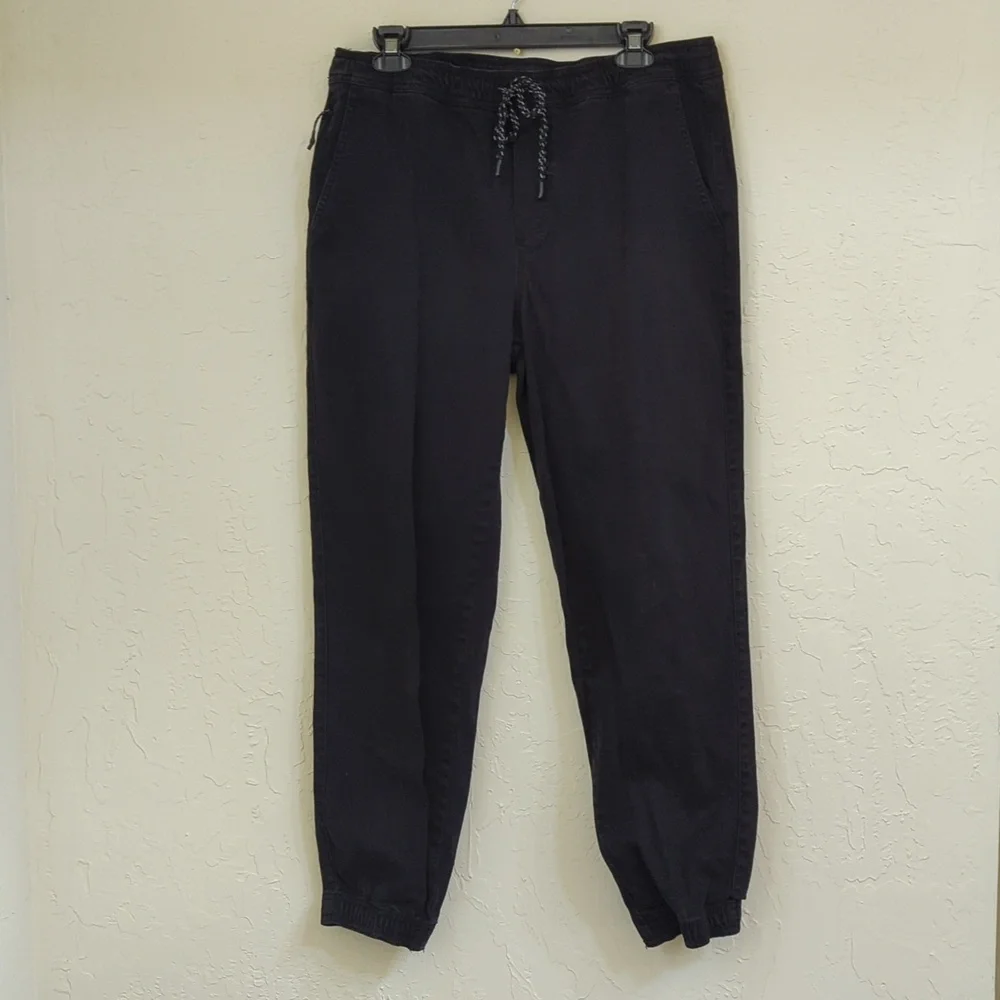 RSQ Bundle of (3) Black Brown & Gray Twill Jogger Pants Size Large